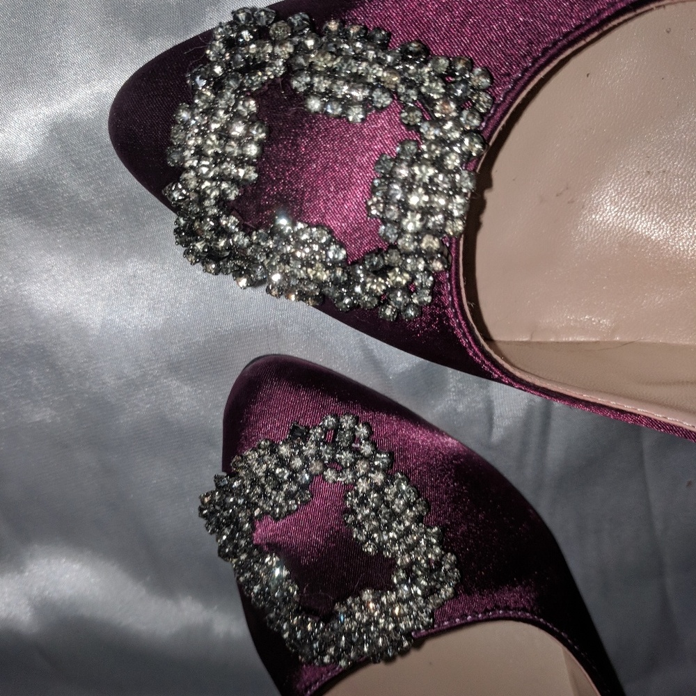 Dazzling Satin Pumps